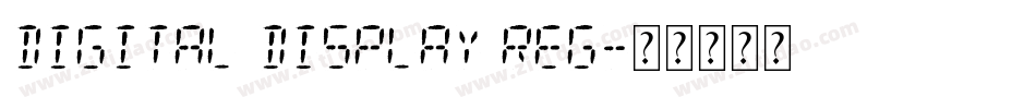 Digital Display Reg字体转换